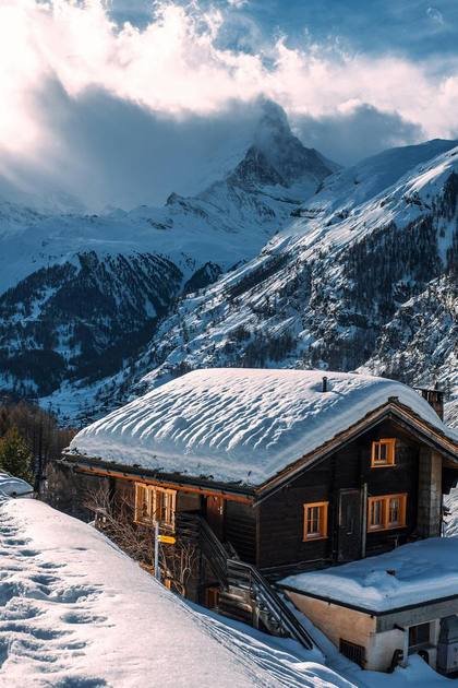Chalet de montagne en Haute-Savoie, illustration